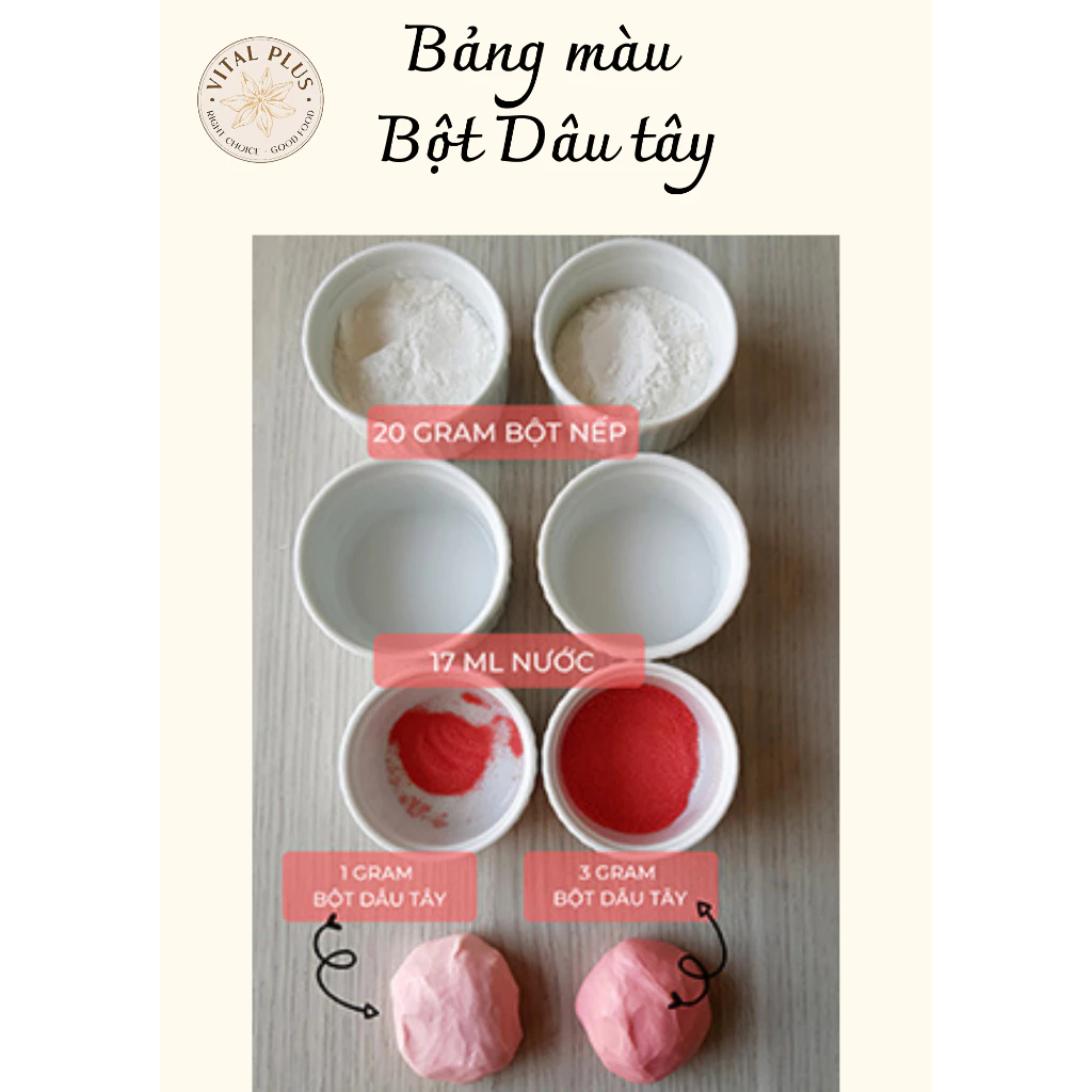 (1 KG) Bột trái cây - Bột Dâu Tây - Strawberry Powder - Vital Plus - Shop Nhà Anise - Ảnh 4