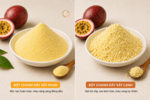 7 Điểm Khác Biệt Khi So Sánh Bột Chanh Dây Sấy Phun Và Bột Chanh Dây Sấy Lạnh