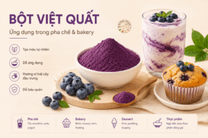 5 tiêu chí chọn nơi mua bột việt quất uy tín cho ngành F&B